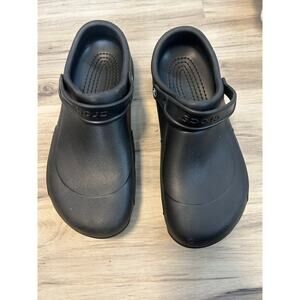 Crocs Bistro Black Clog Slip-Ons Slip Resistant non marking Mens Size: 14